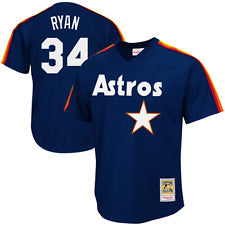 Nolan Ryan Houston Astros Baseball Jersey (M&N Navy) - Pastime Sports & Games