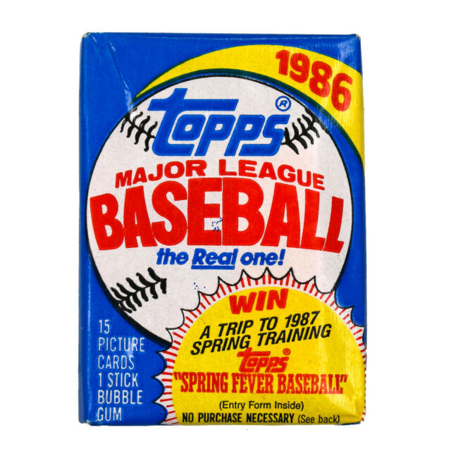 1986 Topps Major League Baseball Wax - Pastime Sports & Games