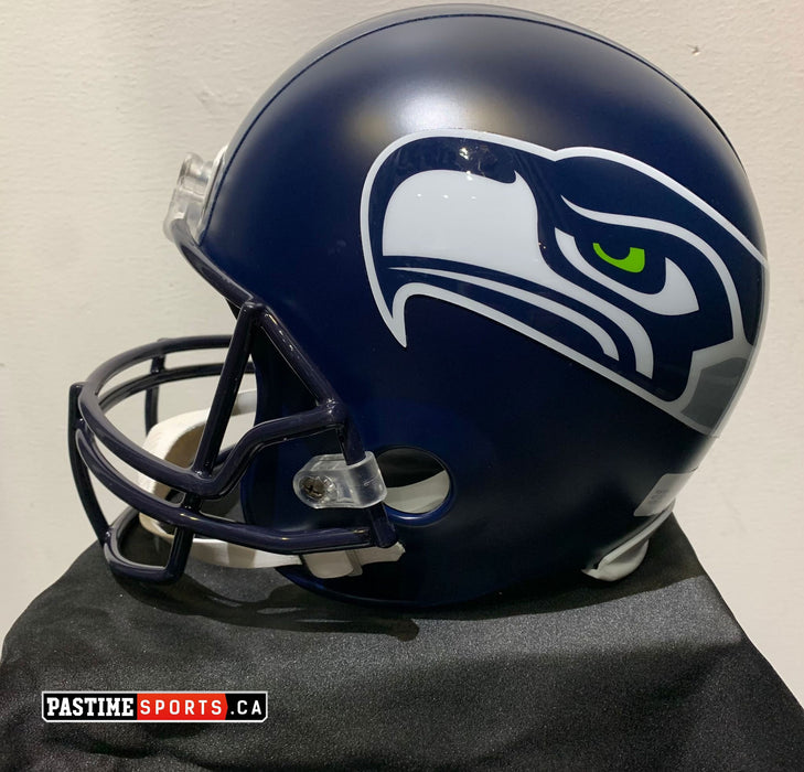 Russel Wilson Autographed Seattle Seahawks Full Size Football Helmet - Pastime Sports & Games