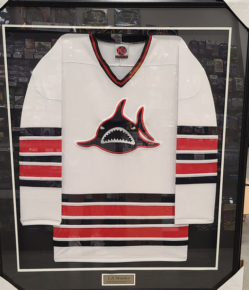 L.A Sharks Framed Hockey Jersey - Pastime Sports & Games