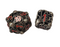 7pc RPG Hollow Metal Dice Set - Cthulhu's Grip Silver/Red - Pastime Sports & Games