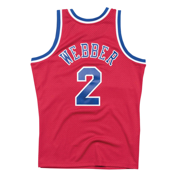 Washington Bullets Chris Webber 1994-95 Mitchell & Ness Red Basketball Jersey - Pastime Sports & Games