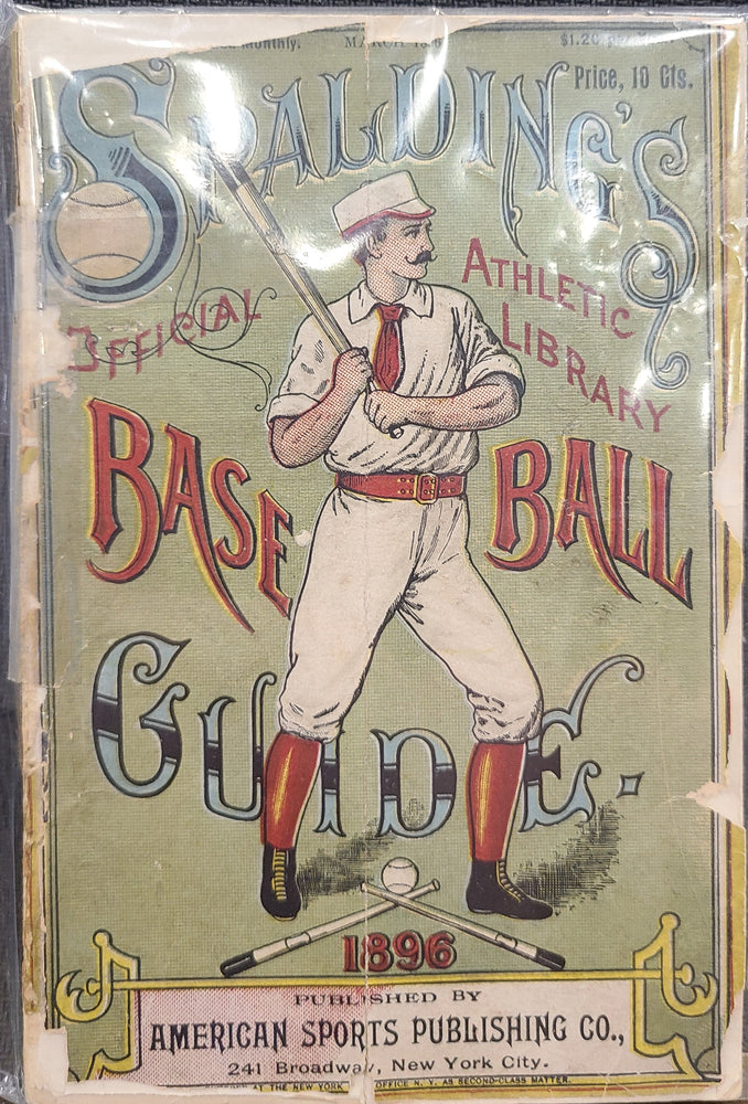 Vintage Spalding's Official Athletic Library Baseball Guide Spalding From 1896 - Pastime Sports & Games
