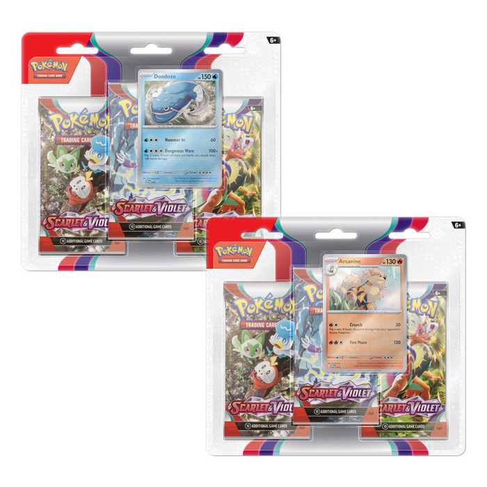 Pokemon Scarlet & Violet 3-Pack Blister - Pastime Sports & Games