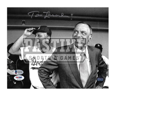 Tommy Lasorda Autographed 8X10 Los Angeles Dodgers (Black and White) - Pastime Sports & Games