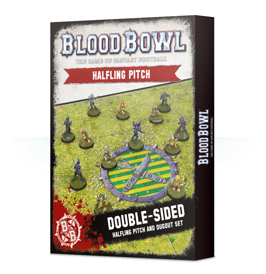 Blood Bowl Double Sided Halfling Pitch & Dugout Set (200-67) - Pastime Sports & Games
