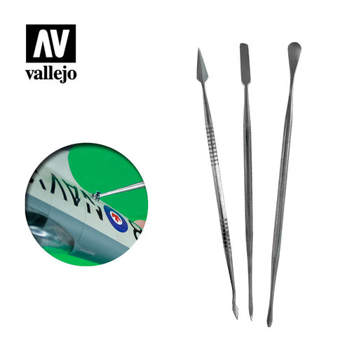 Vallejo Stainless Steel Carvers X3 T02002 - Pastime Sports & Games