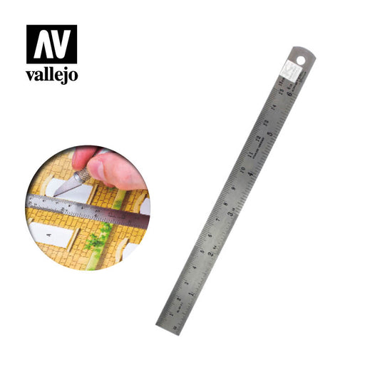 Vallejo Steel Rule (150mm) T15003 - Pastime Sports & Games