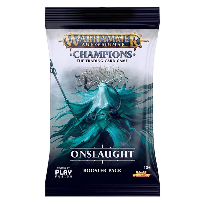 warhammer onslaught booster box Warhammer Age Of Sigmar Champions Onslaught Booster– Pastime Sports & Games