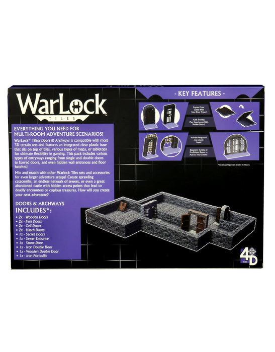 Warlock 4D Tiles Doors & Archways - Pastime Sports & Games