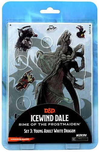 Dungeons & Dragons Idols 2D Minis Young Adult White Dragon - Pastime Sports & Games